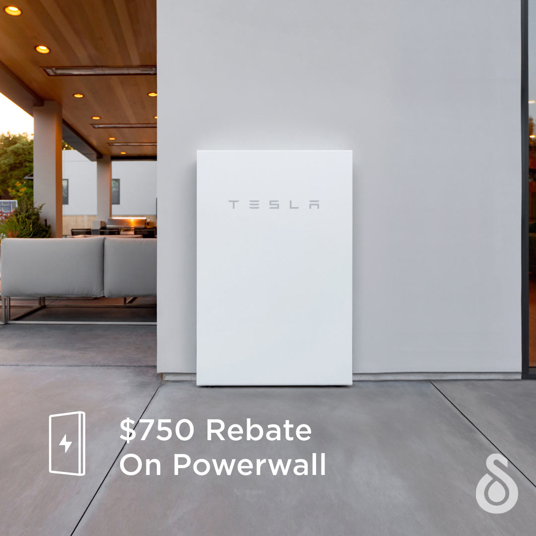 $750 Rebate Now Available for Tesla Powerwall
